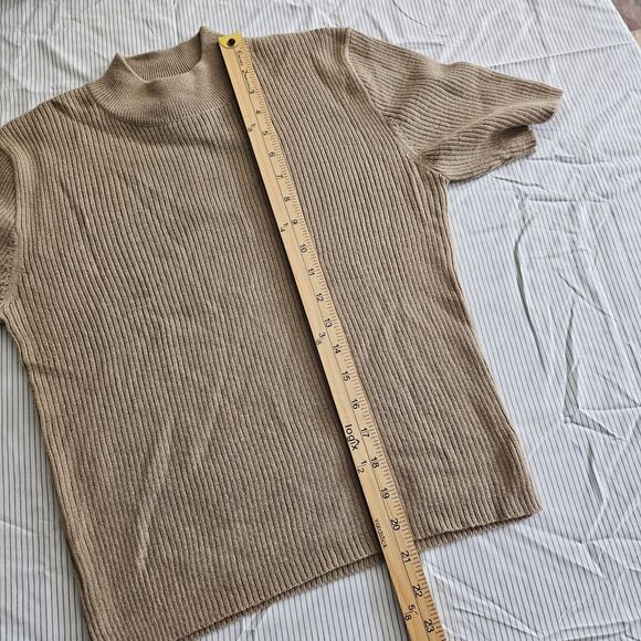 Vintage Women’s ESPRIT L/G Wool Blend Short Sleeve Turtleneck Sweater L EUC - Picture 6 of 6